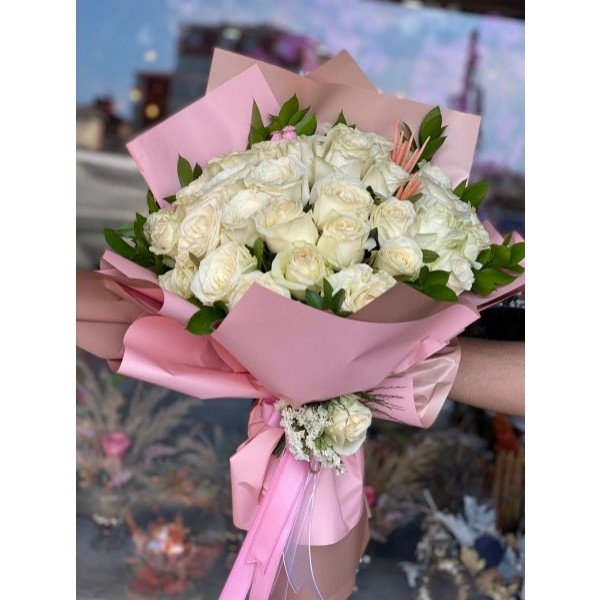 35 Adet White Rose